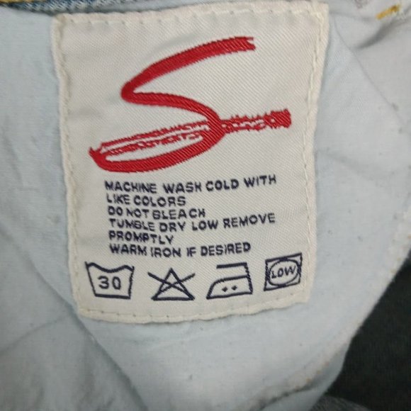 Seven7 Jeans Womens 24 Light Blue Rhinestones Distressed Ripped Wide Leg Denim - Picture 12 of 15